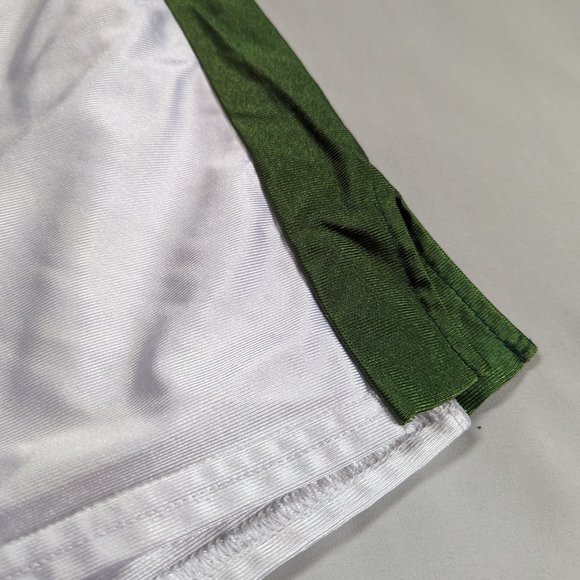 Green and White Dazzle Shorts - Picture 2 of 4